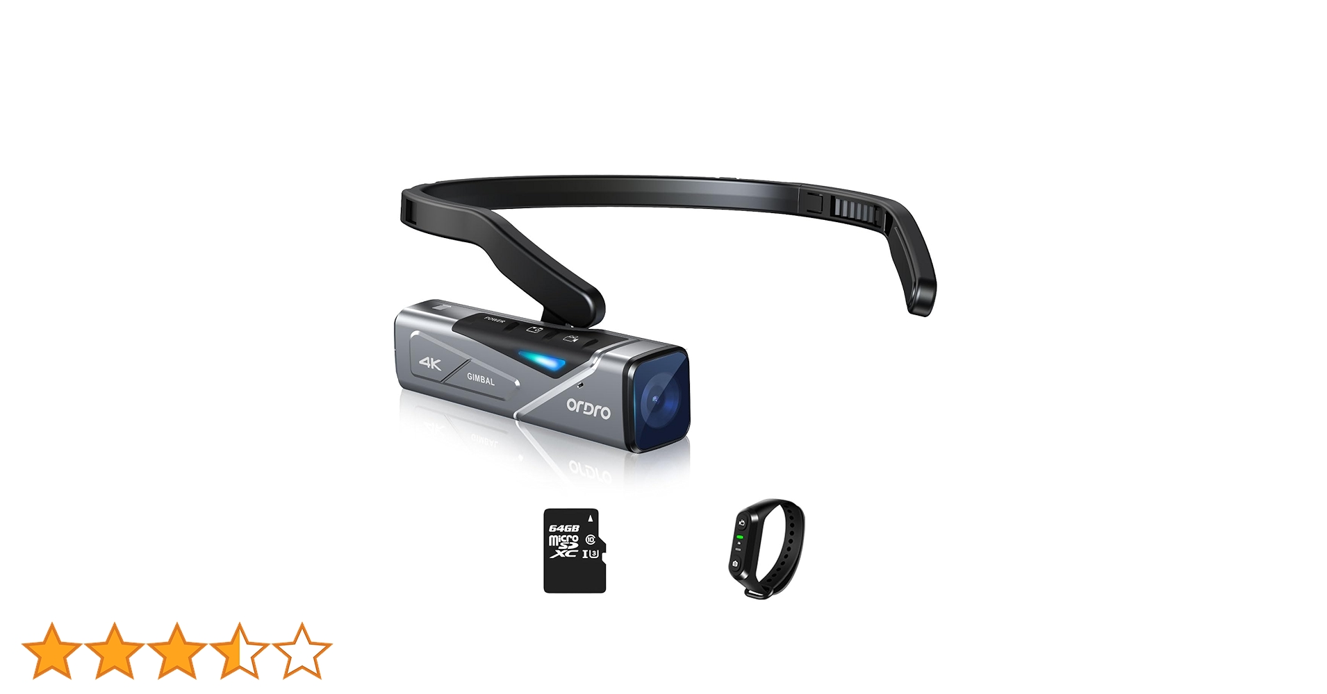 ordro EP7 Vlog 4K 60FPS ビデオカメラ ウェアラブル式 610KVMwrVTL.jpg_BO30,255,255,